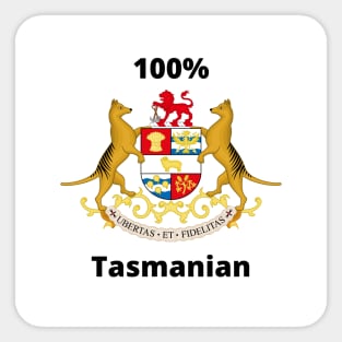 100% Tasmanian Sticker